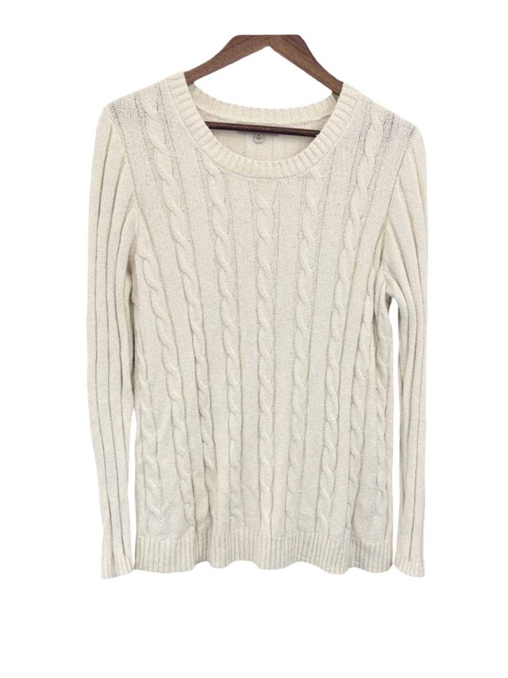 Liverpool Ivory Cable Knit Sweater